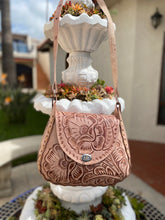 Load image into Gallery viewer, Handmade and hand tooled crossbody