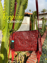 Load image into Gallery viewer, The Red Floral Crossbody bag