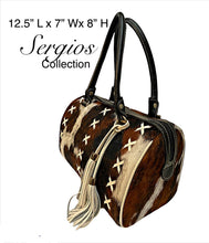 Load image into Gallery viewer, Sergios Cowhide Speedy style handbag