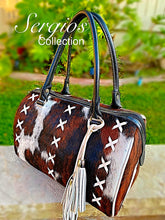 Load image into Gallery viewer, Sergios Cowhide Speedy style handbag
