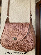 Load image into Gallery viewer, Handmade and hand tooled crossbody