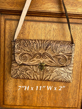 Load image into Gallery viewer, Handmade & hand tooled crossbody limited edition