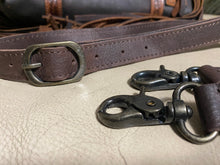 Load image into Gallery viewer, Mega Tote Golden Cheetah & Tooled Leather