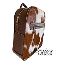 Load image into Gallery viewer, Large cowhide backpack