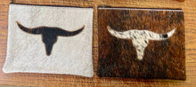 Load image into Gallery viewer, Large 7” x 9” Cowhide pouch Bag