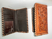 Load image into Gallery viewer, Beautiful hand tooled wallet