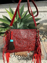 Load image into Gallery viewer, The Red Floral Crossbody bag