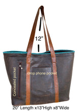 Load image into Gallery viewer, Sergios Collection design and Kathy Sigle art on this limited Mega tote