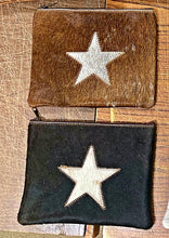 Load image into Gallery viewer, Large 7” x 9” Cowhide pouch Bag