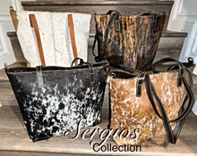 Load image into Gallery viewer, Dallas Tote with gorgeous Hydes and soft Napa leathers