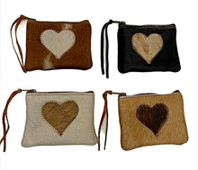 Load image into Gallery viewer, Cowhide pouches for makeup etc