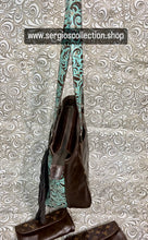 Load image into Gallery viewer, The Dallas Large Tote with authentic designer canvas and embossed leathers