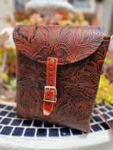 Load image into Gallery viewer, Hand tooled crossbody