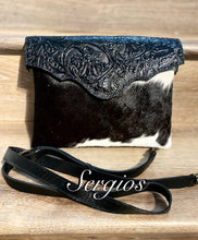 Load image into Gallery viewer, Crossbody tote with embossed flap over