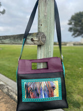 Load image into Gallery viewer, Sergios Collection featuring Kathy Sigle artist top handle and crossbody limited edition tote