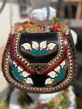 Load image into Gallery viewer, Crossbody handmade,hand tooled & hand painted
