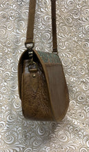 Load image into Gallery viewer, Santa Barbara Saddle bag style WITH FLORAL TURQUOISE