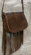 Load image into Gallery viewer, Santa Barbara Saddle bag style with LV canvas