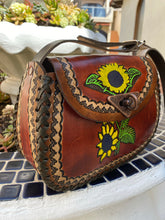 Load image into Gallery viewer, Crossbody handmade ,hand tooled and hand painted