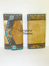 Load image into Gallery viewer, Hand Tooled leather wallet