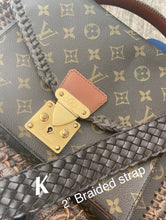Load image into Gallery viewer, Embossed Leather purse straps