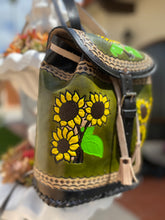 Load image into Gallery viewer, Frida Kalho collection backpack, Handmade, Hand tooled, Hand painted