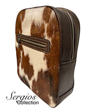 Load image into Gallery viewer, Large cowhide backpack