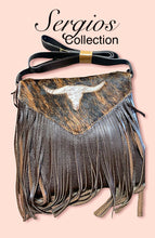 Load image into Gallery viewer, Longhorn cowhide crossbody