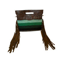 Load image into Gallery viewer, Kathy Sigle Art in a soft Sergios Collection black leather crossbody