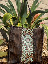 Load image into Gallery viewer, Sergios Brindle Hyde with gothic turquoise leather