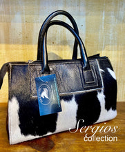 Load image into Gallery viewer, Sergios large speedy style cowhide bag