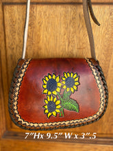Load image into Gallery viewer, Crossbody handmade ,hand tooled and hand painted