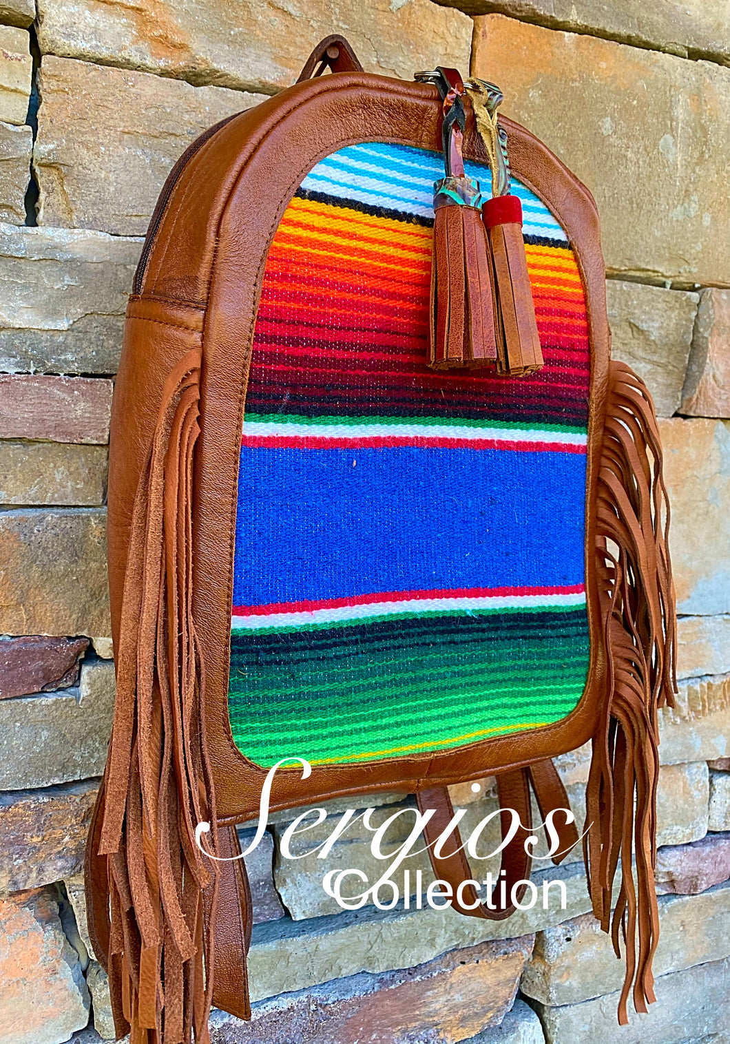 New Mexico Wool blanket backpack