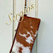 Load image into Gallery viewer, Cowhide Wristlet