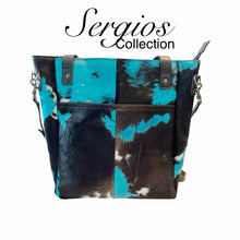 Load image into Gallery viewer, Large Cowhide Tote