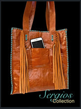 Load image into Gallery viewer, Cheetah Cowhide Tote Bag custom made