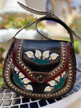 Load image into Gallery viewer, Crossbody handmade,hand tooled & hand painted
