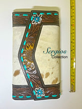 Load image into Gallery viewer, Hand Tooled leather wallet