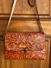 Load image into Gallery viewer, Handmade & Hand tooled crossbody limited edition