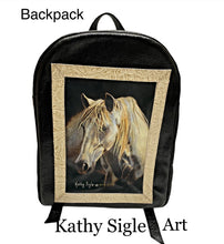 Load image into Gallery viewer, Sergios featuring the art work of talented Kathy Sigle artist, backpack