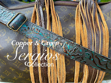 Load image into Gallery viewer, Embossed Leather Straps for purses, handbags.