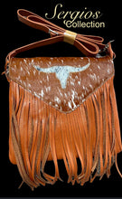 Load image into Gallery viewer, Longhorn cowhide crossbody