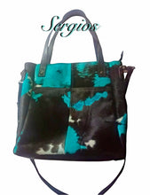 Load image into Gallery viewer, Large Cowhide Tote