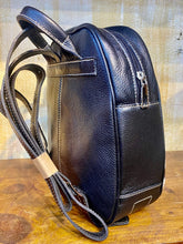 Load image into Gallery viewer, Medium Black & White Cowhide Backpack