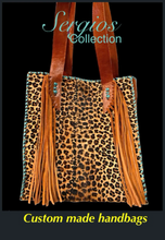 Load image into Gallery viewer, Cheetah Cowhide Tote Bag (Custom Made)