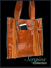 Load image into Gallery viewer, Cheetah Cowhide Tote Bag (Custom Made)