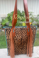 Load image into Gallery viewer, Cheetah Cowhide Tote Bag (Custom Made)