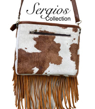Load image into Gallery viewer, Sergios Popular Crossbody Palomino Color Cowhide