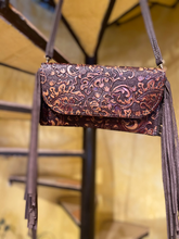 Load image into Gallery viewer, Sergios Collection Unique Tooling Crossbody Bag
