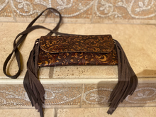 Load image into Gallery viewer, Sergios Collection Unique Tooling Crossbody Bag